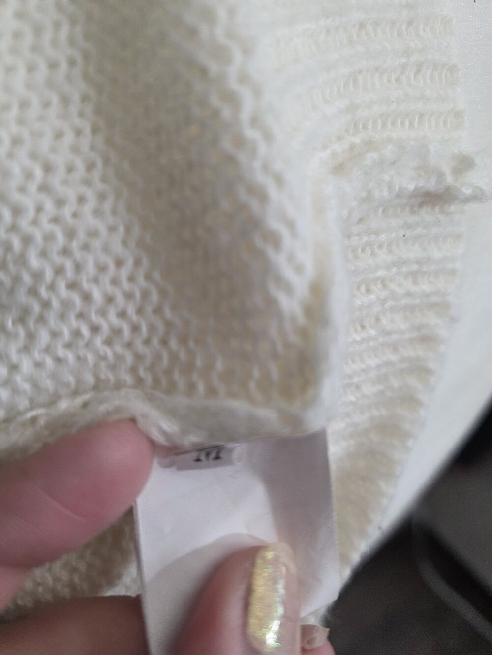 ROMWE White & Cream Bee And Flower Cardigan Size M - Picture 8 of 9